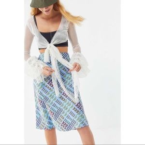 Urban Outfitters Monarch Butterfly Slip Skirt